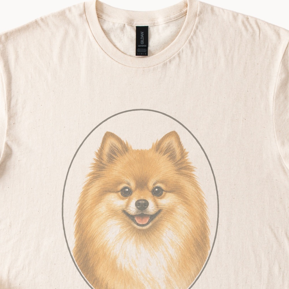 Pet Portrait Tee Small Dog Animal Art Shirt